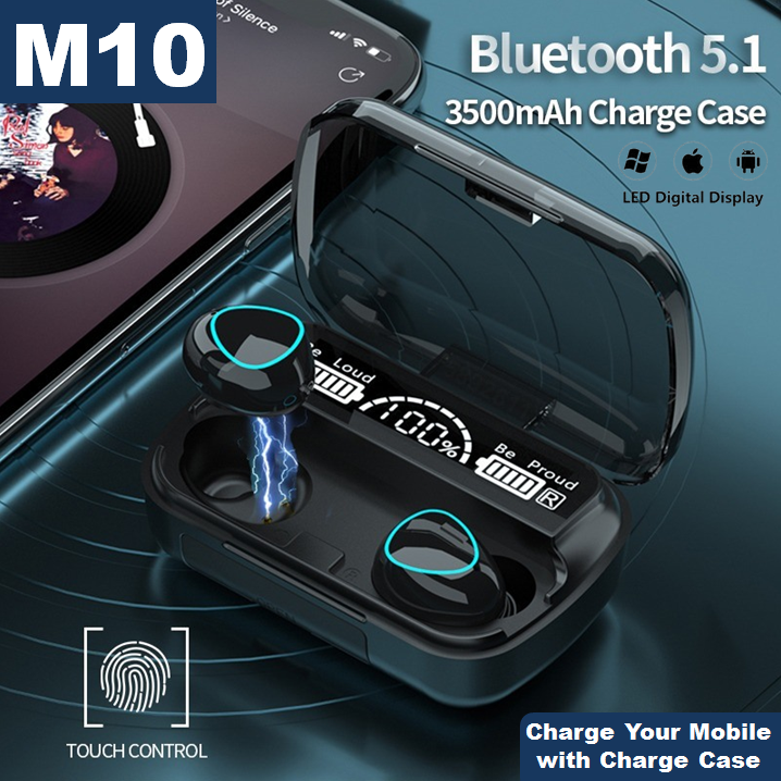 M10 TWS Wireless Earbuds